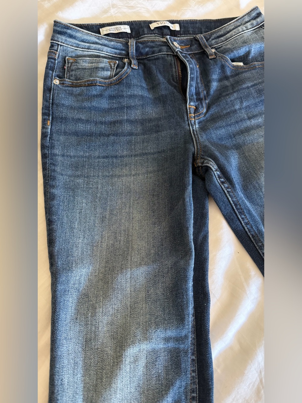 Vigoss Jagger Boot Cut Stretch Jeans Size 28 Dark Wash